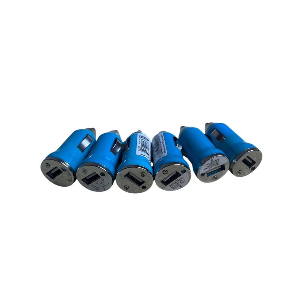 5 Bullet-Shaped USB Cigarette Lighter Car Charger